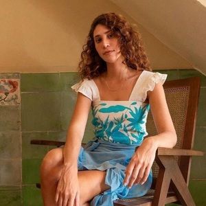 Handmade Embroidered Mexican Crop Top